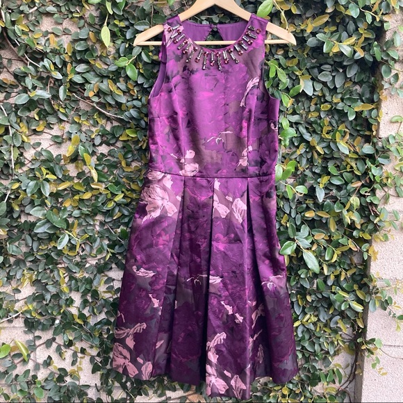 Eliza J Dresses & Skirts - Eliza J Purple Floral Cocktail Dress